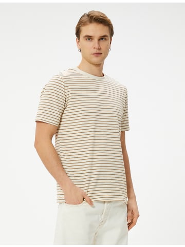KOTON T-shirt in Kamelfeder