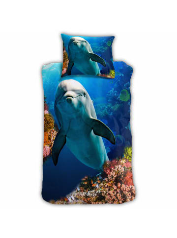 ESPiCO Bettwäsche Delfin in Blau