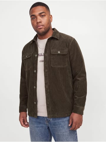 JACK & JONES PLUS Overshirt in Rosin