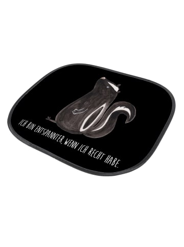 Mr. & Mrs. Panda Sonnenschutz Fürs Auto Stinktier Sitzen mit Spruch in Schwarz