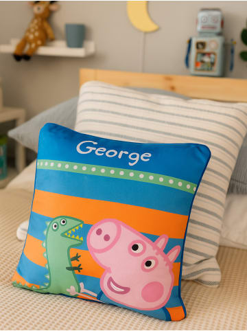 Peppa Pig Peppa Wutz Dekokissen - George  30 x 30cm in blau