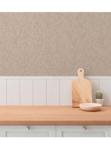 A.S. Création Tapete Herringbone in Warmbeige