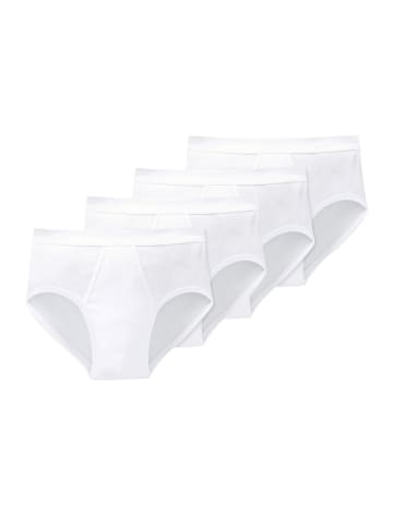Schiesser Slip / Unterhose Cotton Essentials Doppelripp in Weiß
