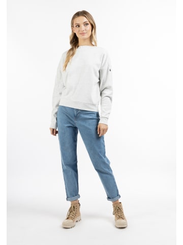 DreiMaster Damen Sweatshirt in Wollweiss Melange