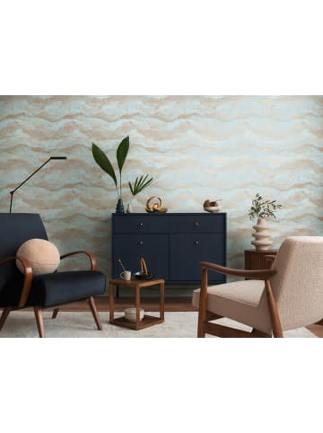 A.S. Création Tapete Tuscan Horizon in Terrakotta-Aqua