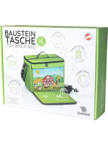 LEGO fantifant Baustein-Tasche mit Bauplatte XL - Kompatibel mit DUPLO in farmgrün