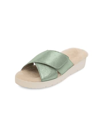 VITAFORM Samtziegenleder Pantoletten in mint