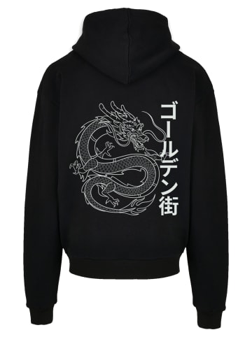 F4NT4STIC Ultra Heavy Hoodie Drache Golden Gai in schwarz