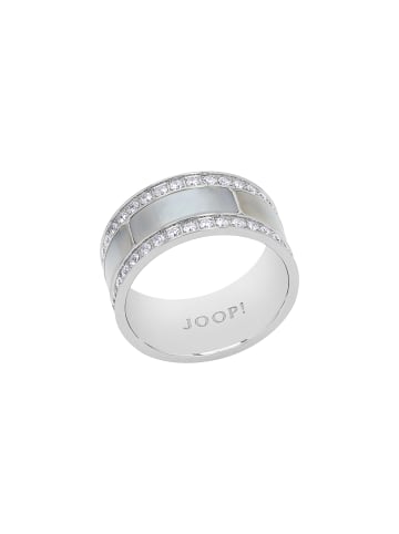 JOOP! Ring Edelstahl, Perlmutt in Silber