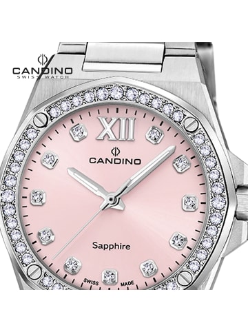 Candino Analog-Armbanduhr Candino Elegance silber mittel (ca. 34mm)