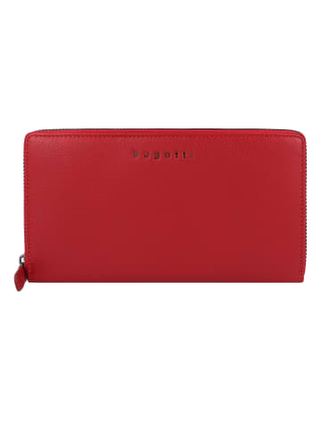 Bugatti Mira Geldbörse RFID Schutz Leder 19 cm rot