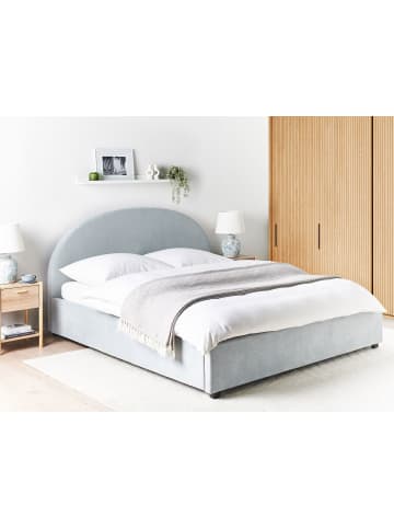 Beliani Doppelbett VAUCLUSE in Blau - (W) 194 x (H) 112 x (L) 214 cm