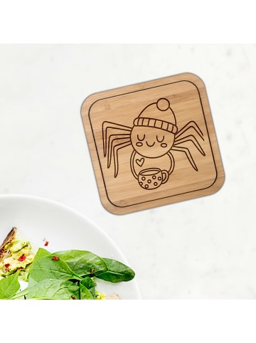 Mr. & Mrs. Panda kork untersetzer Spinne Agathe Kaffee ohne Spruch in Transparent