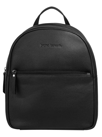 Bruno Banani Rucksack echt Leder in schwarz