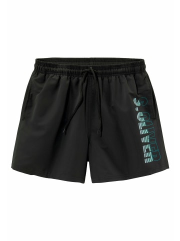 S. Oliver Badeshorts in schwarz