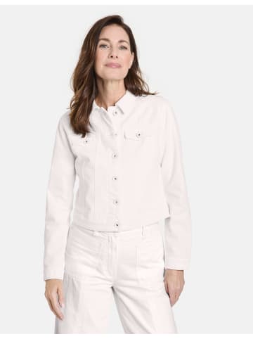 Gerry Weber Jacke Jeans + Gewebe in Off-white