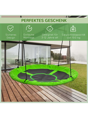 Outsunny Kinderschaukel Ø110 x 170H cm