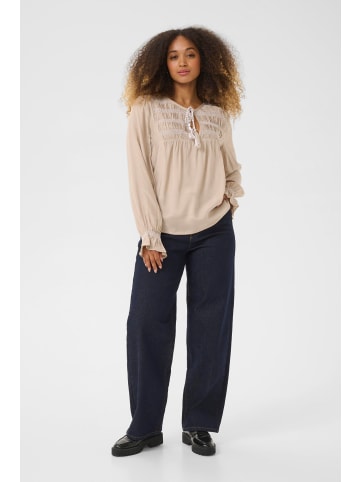 Cream Kurzarm-Bluse CRNouria Regular fit in Cobblestone