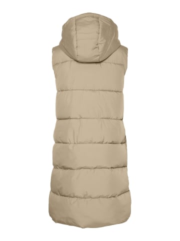 Pieces Weste in Silver Mink