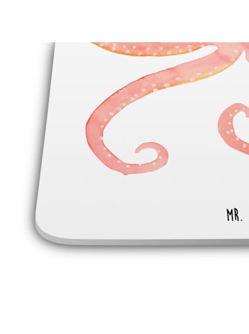 Mr. & Mrs. Panda Untersetzer Tintenfisch ohne Spruch in Weiß