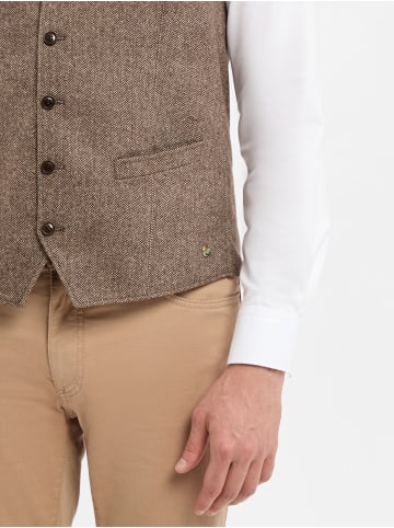 CARL GROSS Weste in braun - 0002