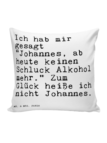 Mr. & Mrs. Panda 40x40 Kissen Ich hab mir gesagt... mit Spruch in Weiß