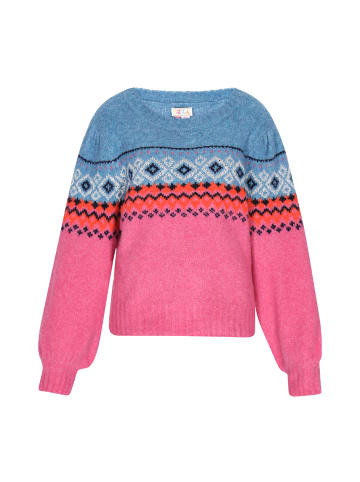 IZIA Damen Pullover in Fuchsia Mehrfarbig