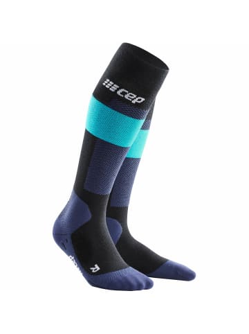 cep Ski-Socken v2 in Indigo