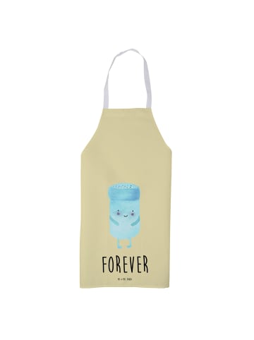 Mr. & Mrs. Panda Küchenschürze Beste Freunde Salz mit Spruch in Gelb Pastell