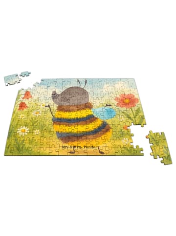 Mr. & Mrs. Panda Puzzle Hummel flauschig Design ohne Spruch in Weiß