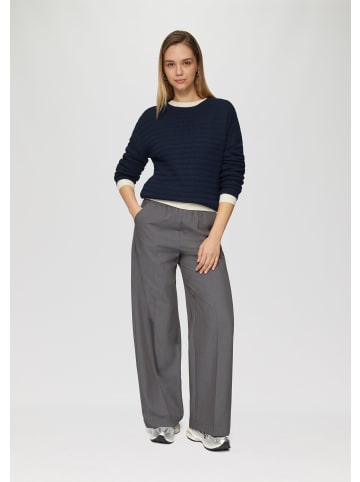 QS Strickpullover langarm in Blau