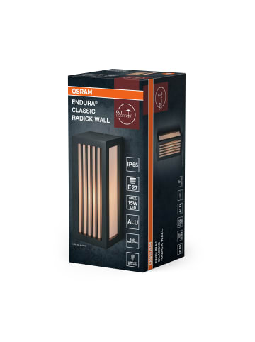 Osram ENDURA CLASSIC RADICK W Außenleuchte, dunkelgrau