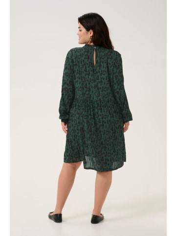 KAFFE curve Kleid KClune in Green/Black Graphic Print