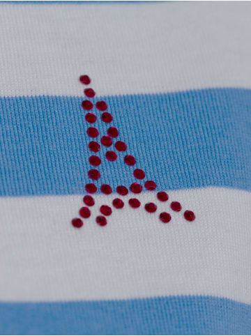 Marie Lund Shirt in blau ecru