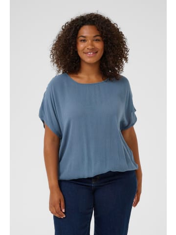 KAFFE curve Kurzarm-Bluse KCami Loose fit in Bering Sea