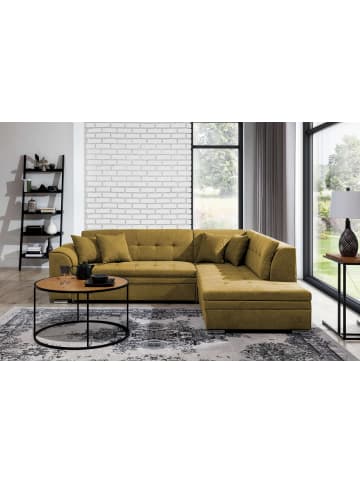 MF Design Piri Recamiere Rechts in Senfgelb -  (L) 260 x (B) 260 x (H) 78 cm