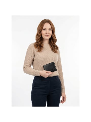 oxmox Leather Geldbörse RFID Schutz Leder 13 cm in schwarz-lizard 2.0