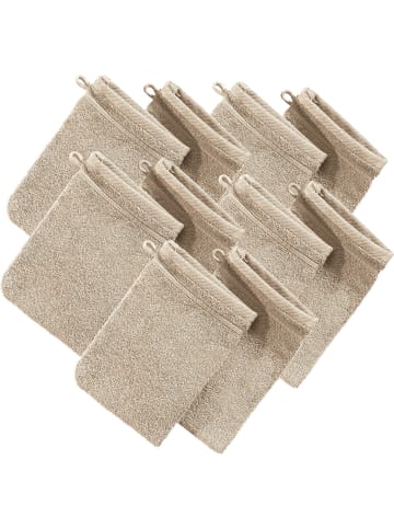 Erwin Müller Frottier Waschhandschuh 10er-Pack Heidelberg in beige