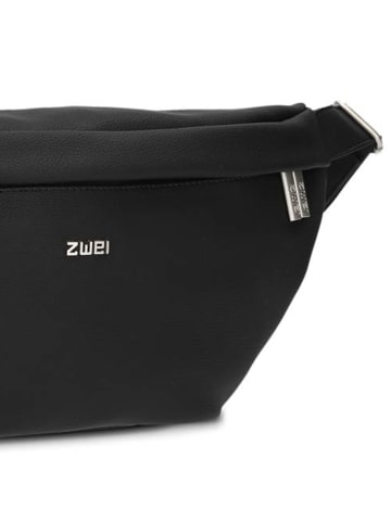 Zwei Mademoiselle.M Umhängetasche 40 cm in nubuk black