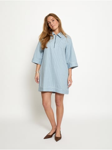 minus Dress in Light denim Strip.