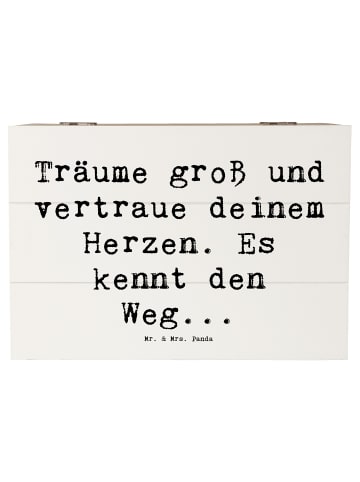 Mr. & Mrs. Panda Schatulle Spruch Herzen Vertrauen mit Spruch in Weiß