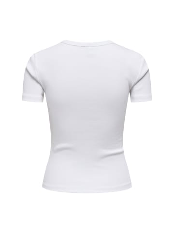 ONLY T-Shirt 1er Pack in Weiß