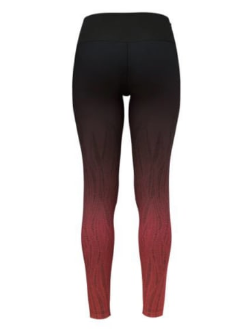 Odlo Laufhose/Tights Tights ZEROWEIGHT PRINT in Rot