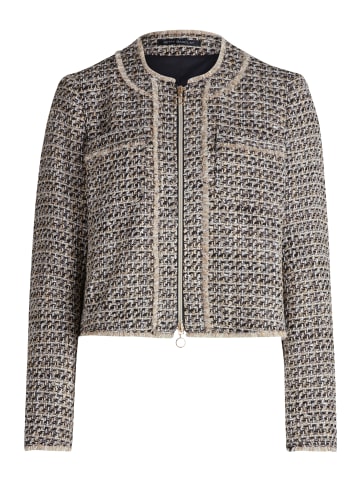 Betty Barclay Blazer-Jacke mit Fransen in Schwarz/Beige