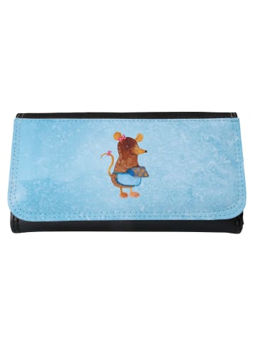 Mr. & Mrs. Panda Portemonnaie für Damen Maus Kekse ohne Spruch in Eisblau