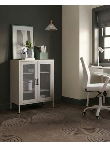 Beliani Sideboard WAKATIPU in Beige - (W) 80 x (H) 102 x (L) 40 cm