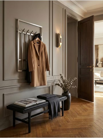 KADIMA DESIGN Wandgarderobe Metall Silber 60x100x7,5cm Design Flurgarderobe Stahl