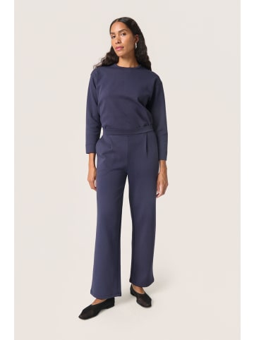 Soaked in Luxury Strickhose SLMagana Gerade Passform in Night Sky