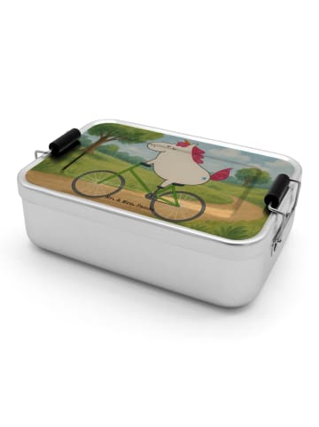 Mr. & Mrs. Panda Lunchbox Einhorn Radfahrer Design ohne Spruch in Weiß