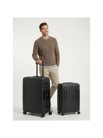 Redolz Essentials 15 4-Rollen Kofferset M+L mit Dreipunktverschluss deep black